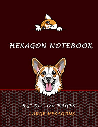 Hexagon Notebook 8.5" X 11" 120 Pages Large Hexagons: Hexagonal Graph Paper Notebook, 120 Pages, Large Hexagons Battle Games Gaming Paper Also Organic ... 8.5 X 11 Inches (21.6 X 28 Cm Cm) (Volume)