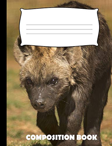 Composition Book: Hyena Composition Notebook Wide Ruled