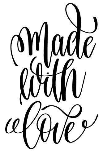 Made With Love: 6X9 College Ruled Line Paper 150 Pages