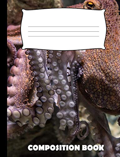 Composition Book: Octopus Composition Notebook Wide Ruled