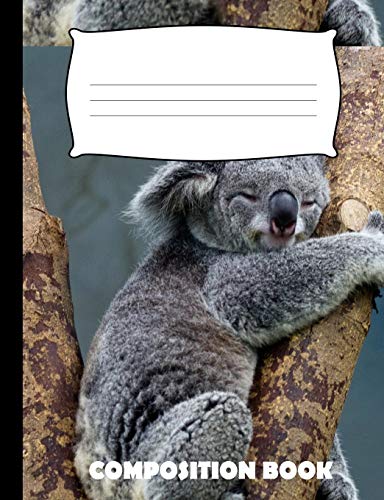 Composition Book: Koala Composition Notebook Wide Ruled