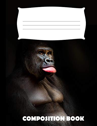Composition Book: Gorilla Composition Notebook Wide Ruled