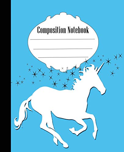 Composition Notebook: Fun Unicorn Composition Notebook Wide Ruled 7.5 X 9.25 In, 100 Pages Book For Kids, Teens, School, Students And Gifts