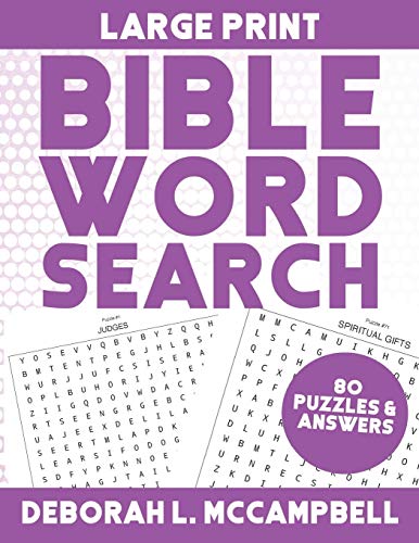 Large Print Bible Word Search: Bible Word Search For Adults And Children