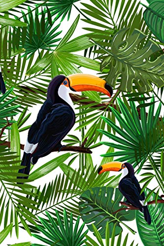 Tropical Toucans: Graph Paper Notebook, 6X9 Inch, 120 Pages