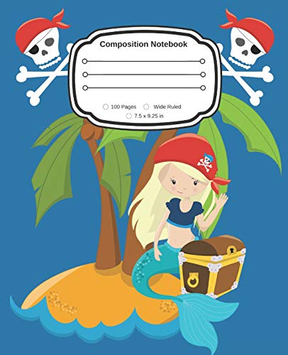 Yes, I Am A Pirate Girl: Cute Composition Notebook Wide Ruled