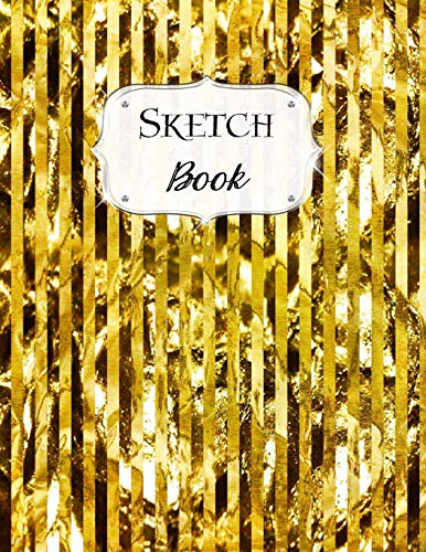 Sketch Book: Gold | Sketchbook | Scetchpad For Drawing Or Doodling | Notebook Pad For Creative Artists | #8