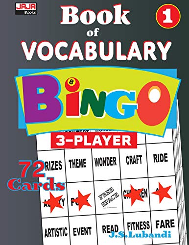 Book Of Vocabulary Bingo (3 Player Bingo With 72 Cards)