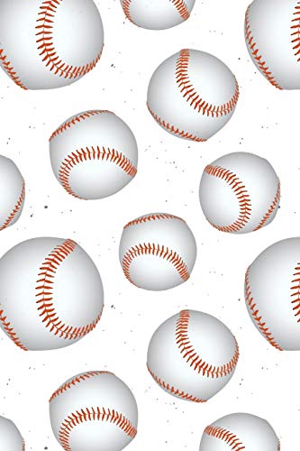 Baseballs: Graph Paper Notebook, 6X9 Inch, 120 Pages