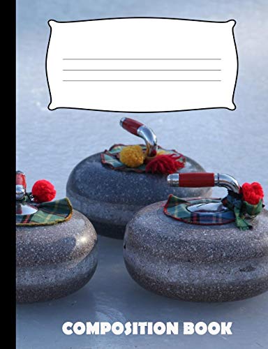 Composition Book: Curling Composition Notebook Wide Ruled