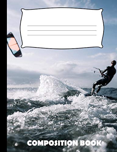 Composition Book: Kitesurfing Composition Notebook Wide Ruled