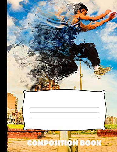 Composition Book: Parkour Composition Notebook Wide Ruled