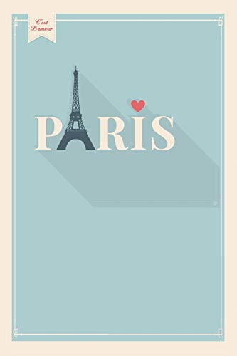 Paris: Graph Paper Notebook, 6X9 Inch, 120 Pages