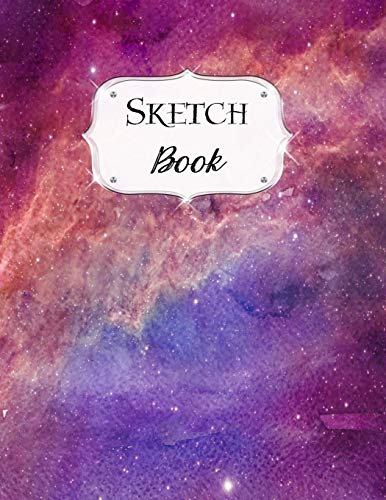 Sketch Book: Galaxy | Sketchbook | Scetchpad For Drawing Or Doodling | Notebook Pad For Creative Artists | #2 Purple Pink