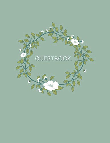 Guestbook: Funeral Memorial Service Visitor Log Sign In Book