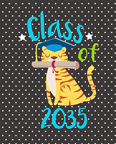 Class Of 2035: Cute Tiger Cat Gift Composition Notebook