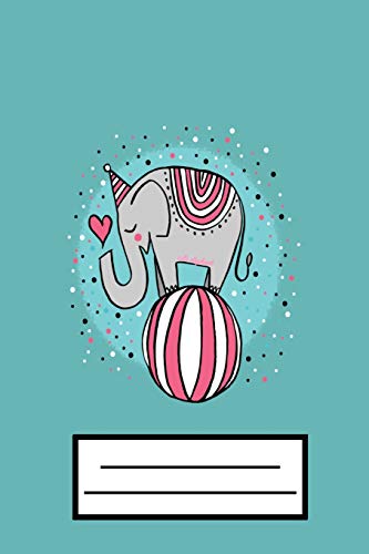 Cute Elephant: Cute Blue Elephant Composition Notebook