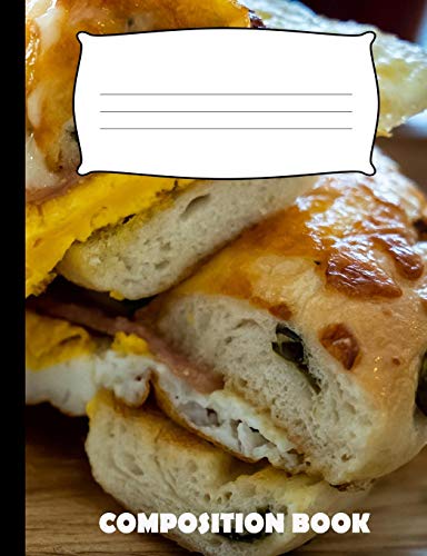 Composition Book: Bagel Composition Notebook Wide Ruled