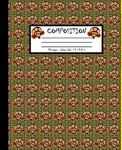Composition: 100 Pages College Ruled 7.5 X 9.25 In - 9781073582495