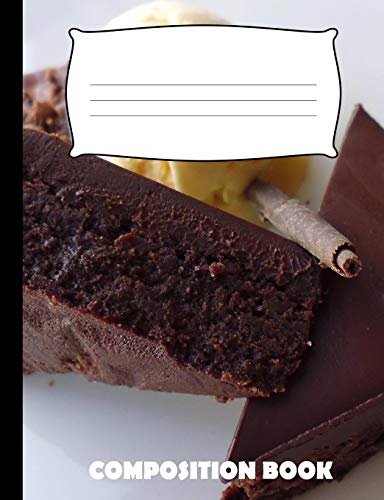 Composition Book: Ice Cream Cake Composition Notebook Wide Ruled