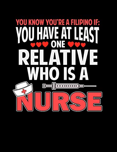 You Know Youære A Filipino If You Have At Least One Relative Who Is A Nurse: Funny Filipino Quotes And Pun Themed College Ruled Composition Notebook