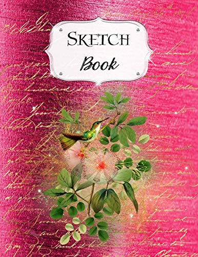 Sketch Book: Flower | Sketchbook | Scetchpad For Drawing Or Doodling | Notebook Pad For Creative Artists | #5 Dark Pink