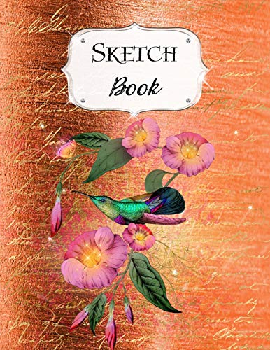 Sketch Book: Flower | Sketchbook | Scetchpad For Drawing Or Doodling | Notebook Pad For Creative Artists | #6 Orange