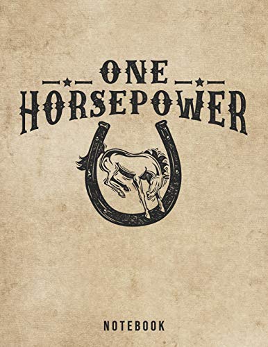 One Horsepower Notebook: Bucking Bronco Rodeo Pun