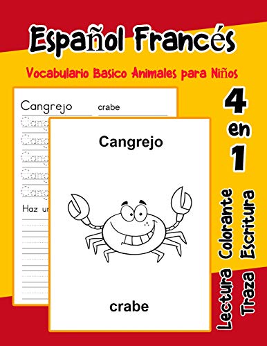 EspanOl Franc?s Vocabulario Basico Animales Para NinOs: Vocabulario En Espanol Frances De Preescolar K?nder Primer Segundo Tercero Grado (Vocabulario Animales Para NinOs En EspanOl) (Spanish Edition)
