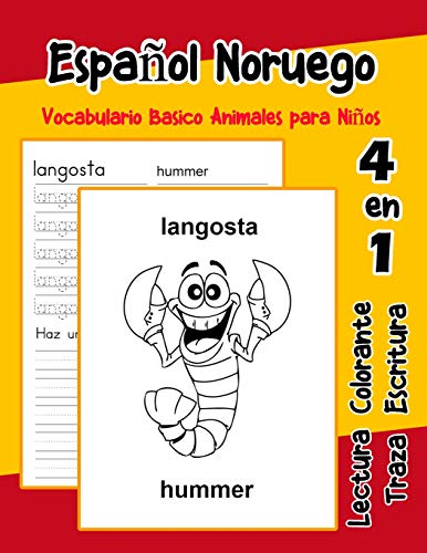 EspanOl Noruego Vocabulario Basico Animales Para NinOs: Vocabulario En Espanol Noruego De Preescolar K?nder Primer Segundo Tercero Grado (Vocabulario Animales Para NinOs En EspanOl) (Spanish Edition)
