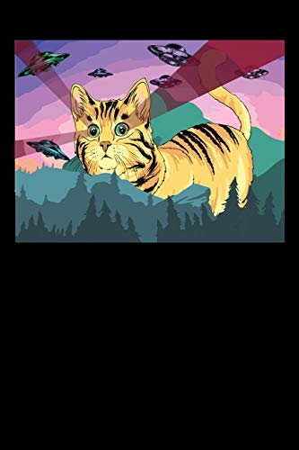 Laser Cat: 120 Pages I 6X9 I Dot Grid I Funny Space & Animal Lovers Gifts