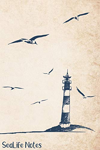 Sealife Notes: Ocean And Seaside Doodle Notebook For Sailors, Divers, Surfers, Campers And Beach-Lovers