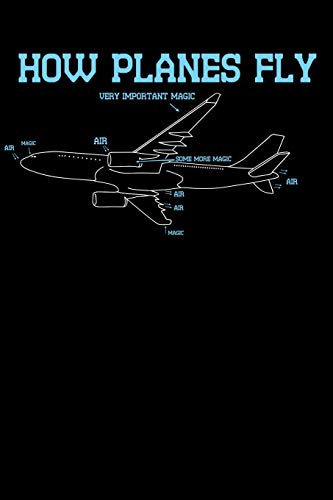 How Planes Fly: 120 Pages I 6X9 I Dot Grid I Funny Science, Space & Galaxy Gift I Moon & Planet