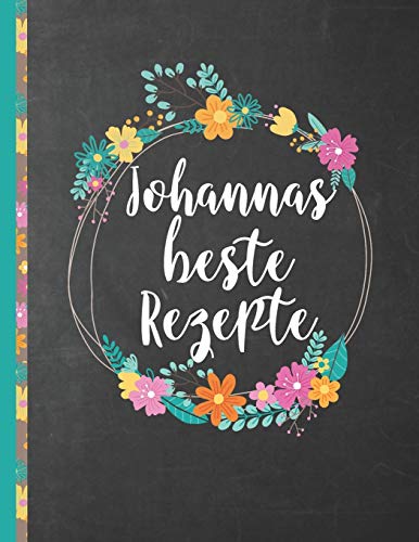 Johannas Beste Rezepte: Das Personalisierte Rezeptbuch "Johanna" Zum Selberschreiben F?r 120 Rezept Favoriten Mit Inhaltsverzeichnis Uvm. Û Schwarzes ... Softcover (Leeres Kochbuch) (German Edition)