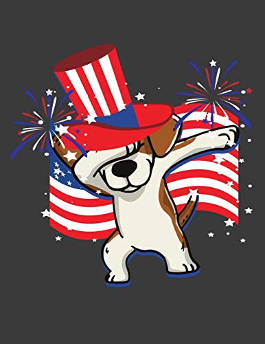 Patriotic Dabbing Beagle - 9781074846824