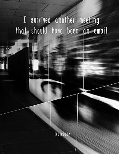 I Survived Another Meeting That Should Have Been An Email: Notizbuch | Schreibheft Oder Als Block Din A4 | 124 Seiten | Soft Cover | Liniertes ... | Spr?che Buch | Berufsalltag Oder Studium