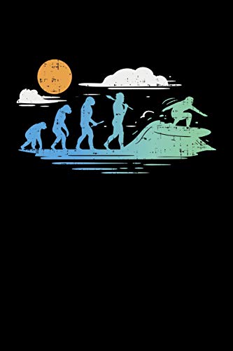 Surfing Evolution: 120 Pages I 6X9 I Karo I Funny Windsurfing, Wakeboarding & Watersport Gifts