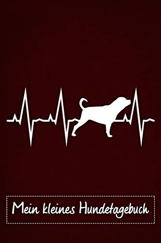 Mein Kleines Hundetagebuch: Tagebuch F?r Rottweiler Hundehalter Und Hundez?chter | Welpenbuch | Welpentagebuch | Training | Hund | Welpen | Rotes Cover, Ca. Din A5 Liniert, 118 Seiten (German Edition)