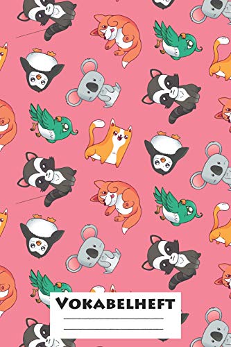 Vokabelheft: Xxl Edition "Kawaii Tiere" I Extra Dickes Heft F?r Den Unterricht Von Fremdsprachen I Franz?Sich, Spanisch, Englisch, Latein, Italienisch ... I Geschenk F?r Sch?ler (German Edition)