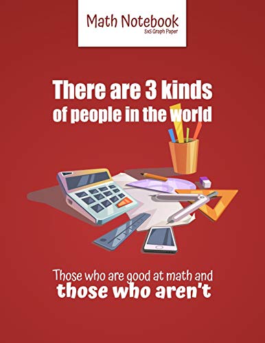 There Are 3 Kinds Of People In The World Those Who Are Good At Math And Those Who Aren?t: 5 Squares Per Inch Graph Paper (Used In Mathematics, ... Architecture Classes.) 100 Pages 8.5" X 11"