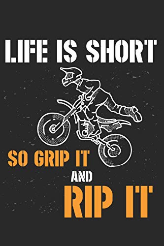 Mein Motorrad Tourenbuch: Dein Pers÷Nliches Reisetagebuch F?r Motorrad Touren Und Motorrad Reisen ? F?r ?ber 100 Touren ? Handliches 6X9 Format I Motiv: Life Is Short (German Edition)