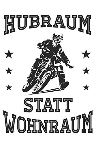 Mein Motorrad Tourenbuch: Dein Pers÷Nliches Reisetagebuch F?r Motorrad Touren Und Motorrad Reisen ? F?r ?ber 100 Touren ? Handliches 6X9 Format I Motiv: Hubraum Statt Wohnraum Wei? (German Edition)