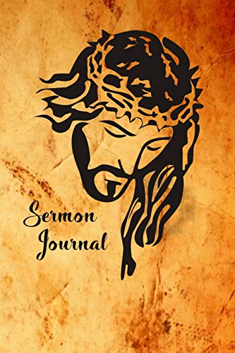 Sermon Notes: Jesus Christ On Cover Page 6 X 9 With 120 Pages, A Christian Workbook, White Paper