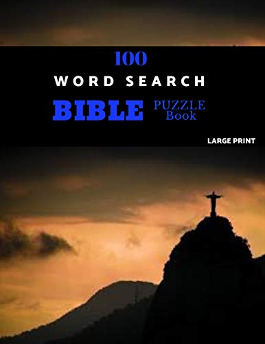 100 Word Search Bible Puzzle Book Large Print: Brain Challenging Bible ...