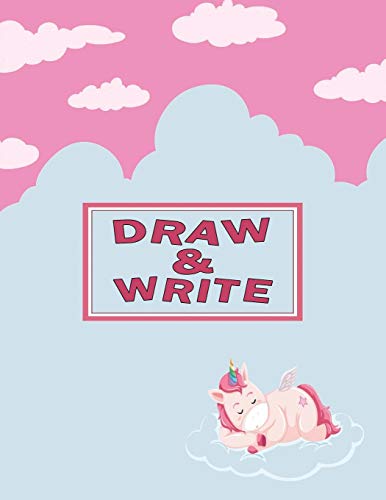 Story Writing Paper For Kids: Primary Drawing & Writing Paper Kindergarten Kids K-2 ? Sleeping Unicorn (Kids Story Paper - Unicorn)