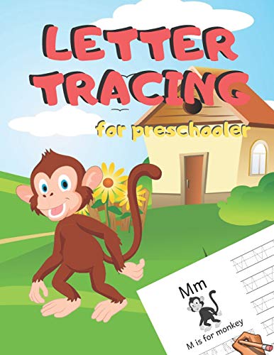 Letter Tracing For Preschoolers: Handwriting Practice Alphabet Workbook For Kids Ages 3-5, Toddlers, Nursery, Kindergartens, Homeschool | Learning To ... Volume 8 Monkey | 8.5 X 11 Inches, 110 Pages