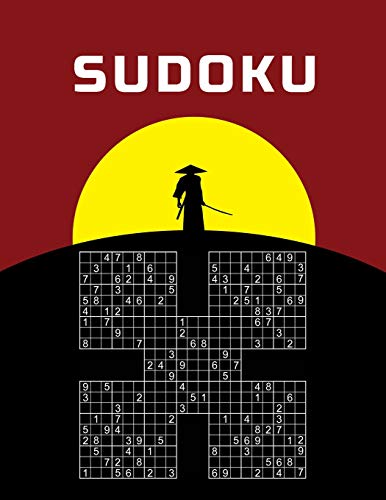 Large Print Sudoku - Samurai: Easy To Read | 500 Hard Puzzles Overlapping Into 100 Samurai Style | Puzzle Book With Solutions | Ideal For Visually Impaired, Seniors, Grandparents