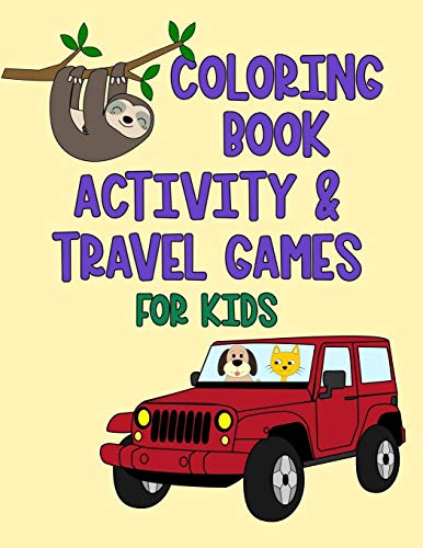 Coloring Book Activity & Travel Games For Kids