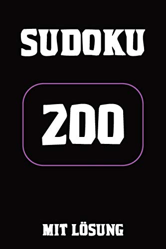 Sudoku 200 Mit L??Sung: Puzzle R?tsel Heft,Extrem, 9X9, 2 R?tsel Auf Jeder Seite (German Edition)