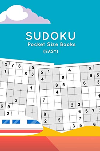 Sudoku Pocket Size Books (Easy): Brain Puzzles Road Trip Games For Adults
